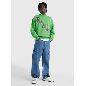 Tommy Jeans pánská zelená mikina - XL (LY3)